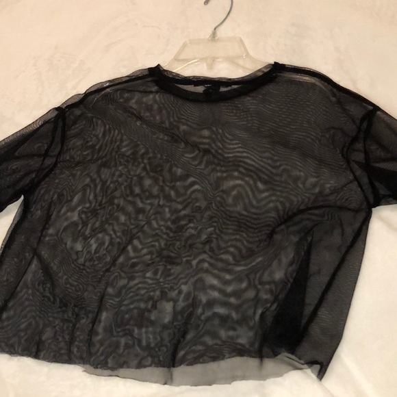 mesh crop top - Picture 1 of 2